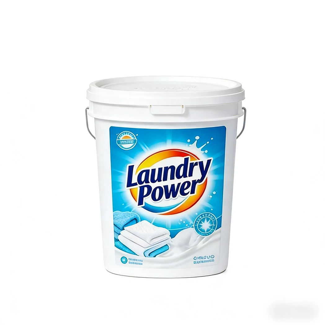 Low foam laundry powder