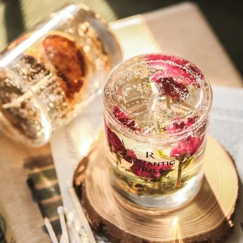 natural Rose Essential Oil Candle